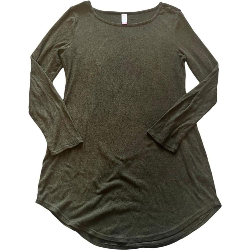 Women's No Boundaries Green Long Sleeve Tunic Top XXL